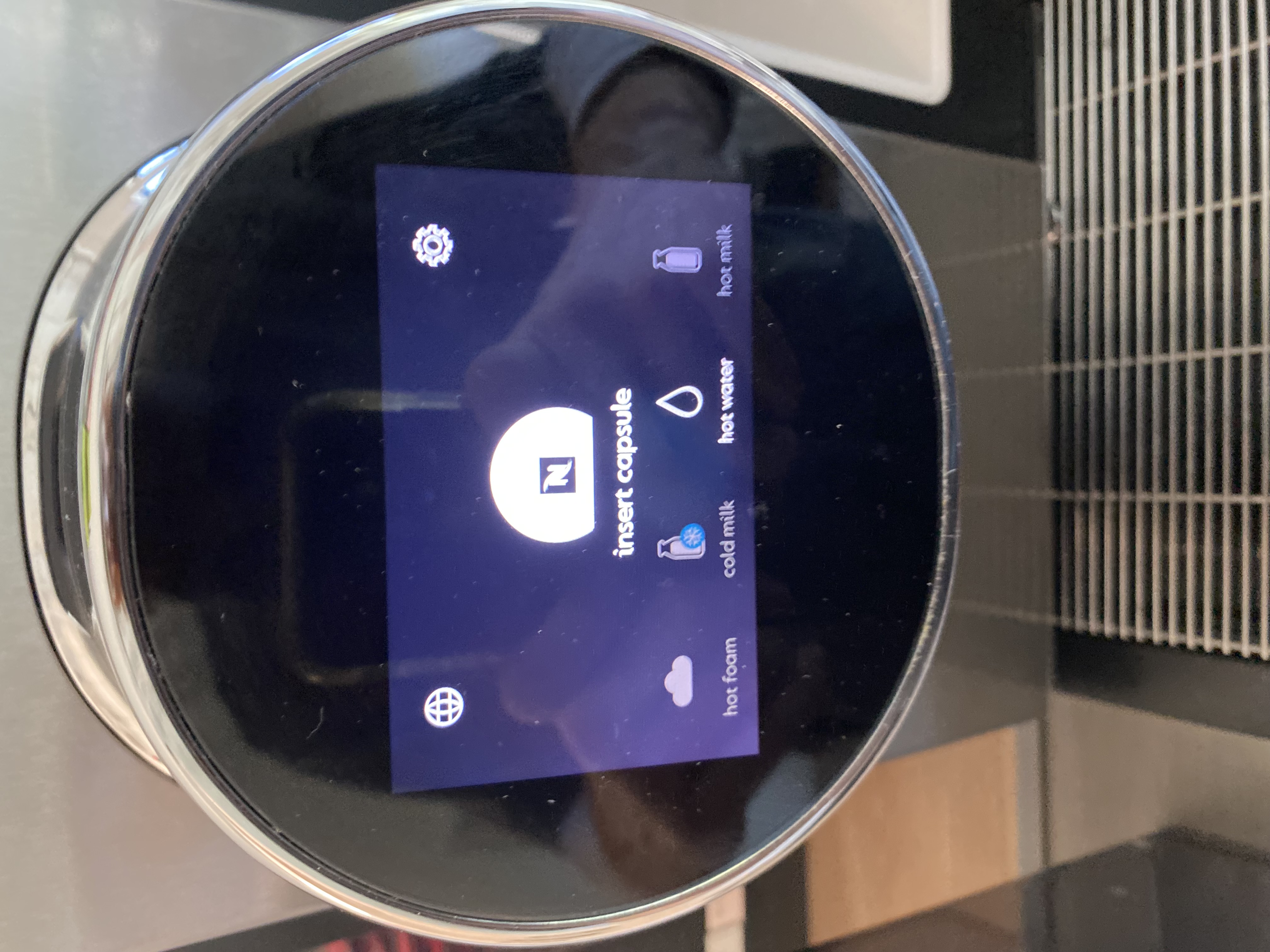 Office-style coffee machine providing fresh coffee in a gym break area in Reno, Nevada
