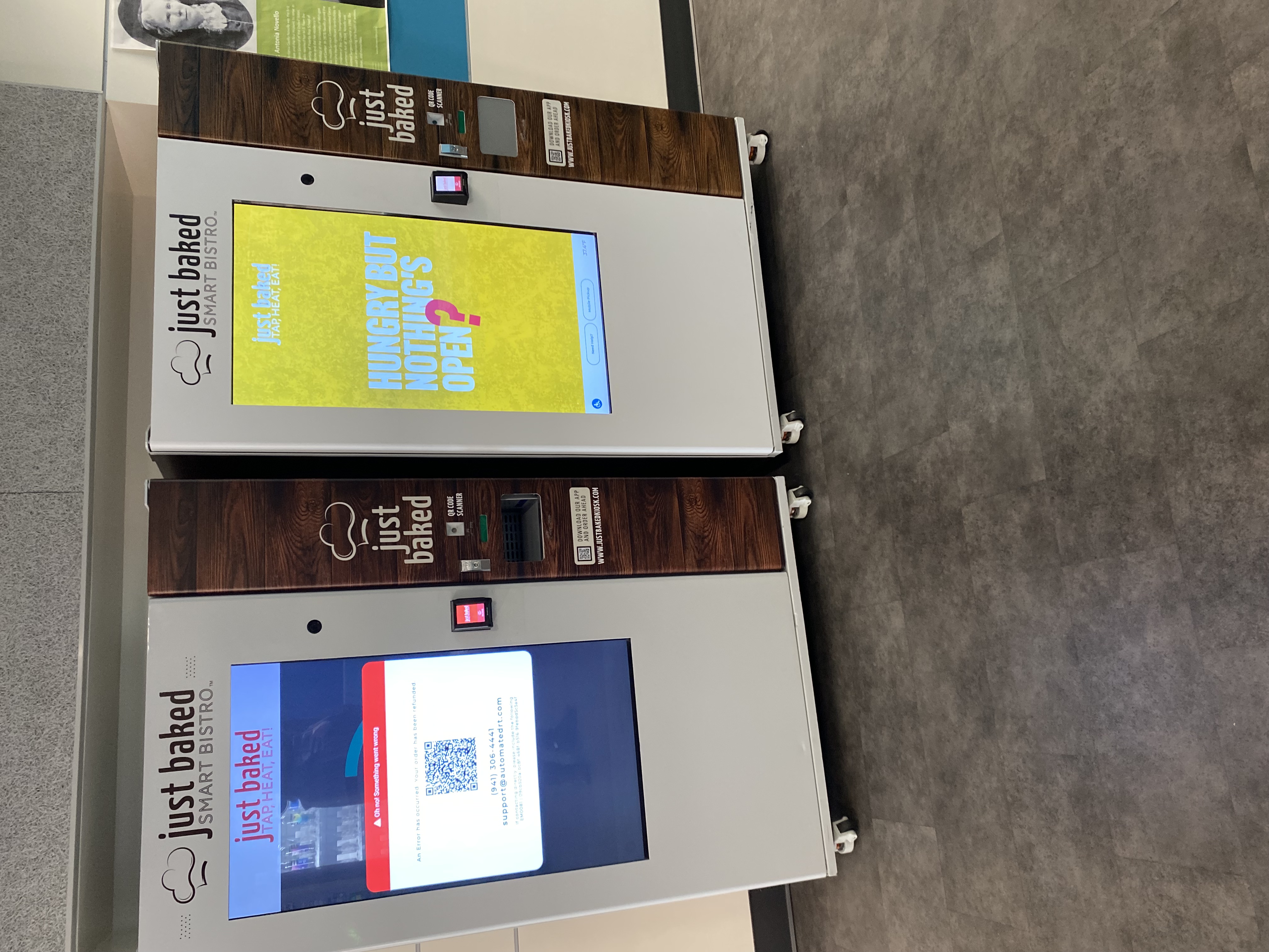 Smart vending machines in a co-working space in Reno, Nevada for employee convenience